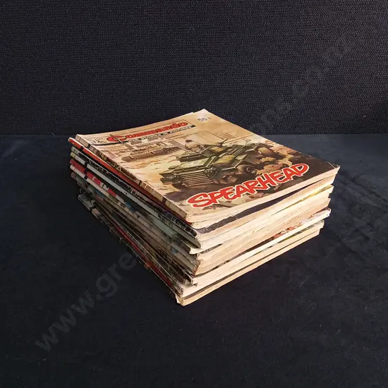15 PIECES VINTAGE COMMANDO WAR COMICS MIX