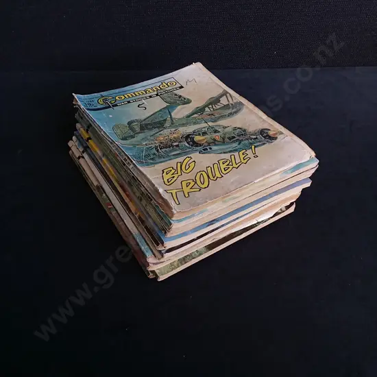 15 PIECES VINTAGE COMMANDO WAR COMICS NO 1284-1302