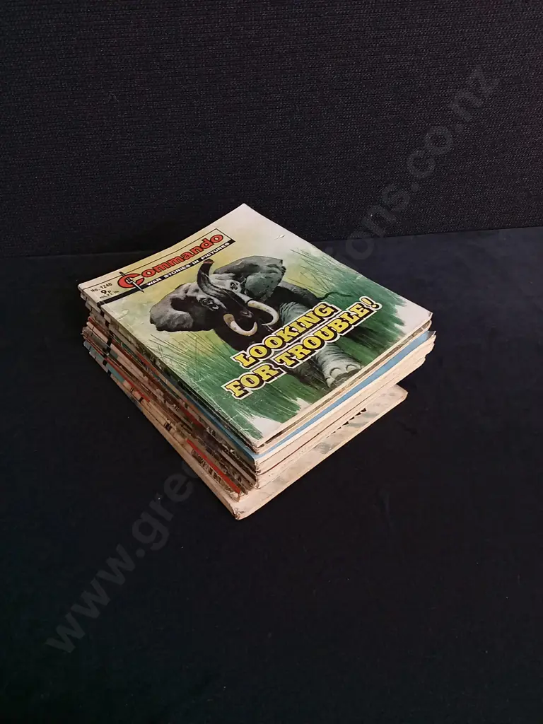 15 PIECES VINTAGE COMMANDO WAR COMICS NO 1240-1260 Image 1++