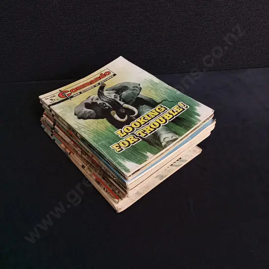 15 PIECES VINTAGE COMMANDO WAR COMICS NO 1240-1260
