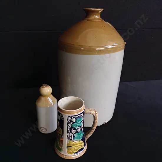 3 PIECES CERAMIC JUGS