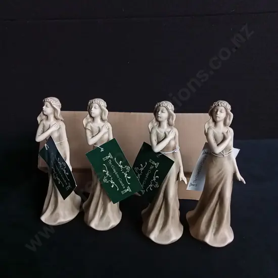 BRAND NEW SETS OF FOUR DECORATIVE FIGURES