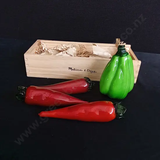 HAND BLOWN GLASS VEGETABLES
