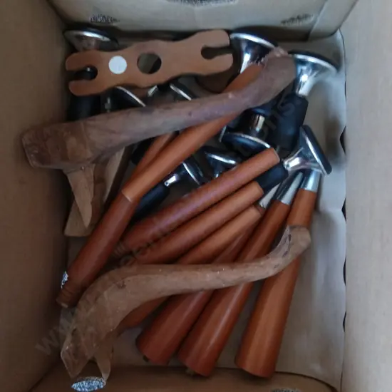 BOX OF MISCELLANEOUS FURNITURE PIECES