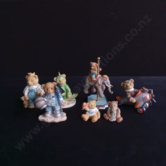 7 PIECES VINTAGE CHERISHED TEDDIES COLLECTABLE FIGURINES
