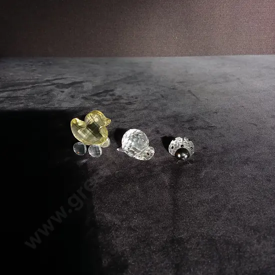 3 ANIMAL SWAROVSKI CRYSTALS