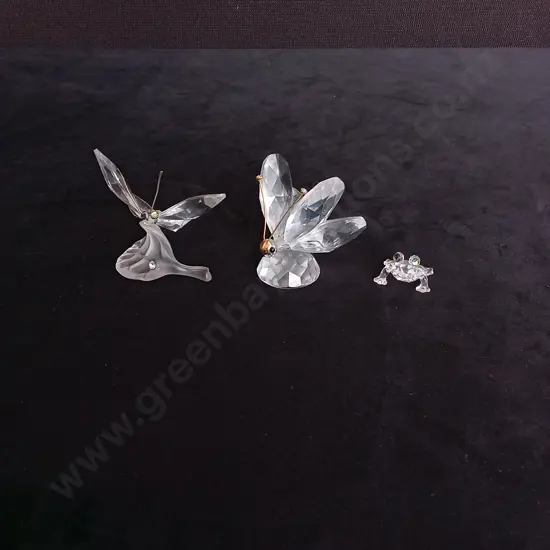 3 SWAROVSKI BUG CRYSTALS