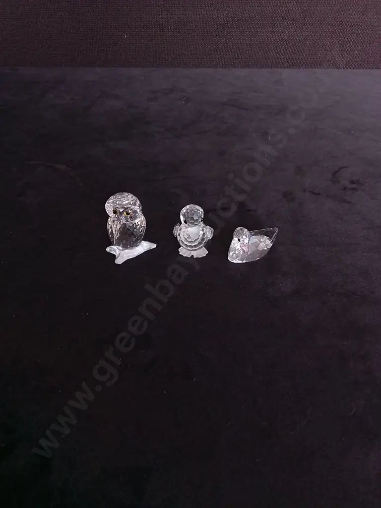 3 SWAROVSKI BIRD CRYSTALS Image 1++