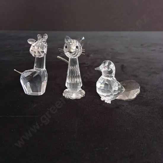 3 ANIMAL THEMED SWAROVSKI