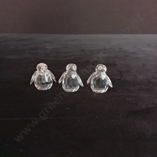 3 MINI PENGUIN SWAROVSKI CRYSTALS
