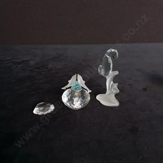 3 UNDER WATER THEMED SWAROVSKI CRYSTALS