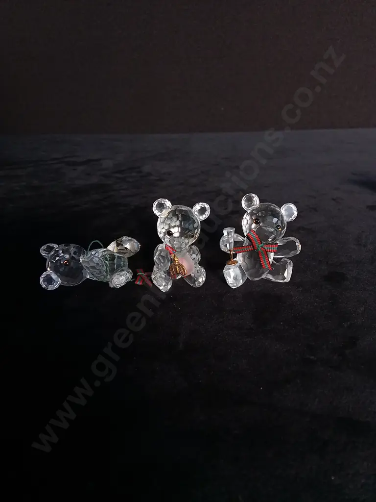 3 SWAROVSKI CRYSTAL BEARS Image 1++