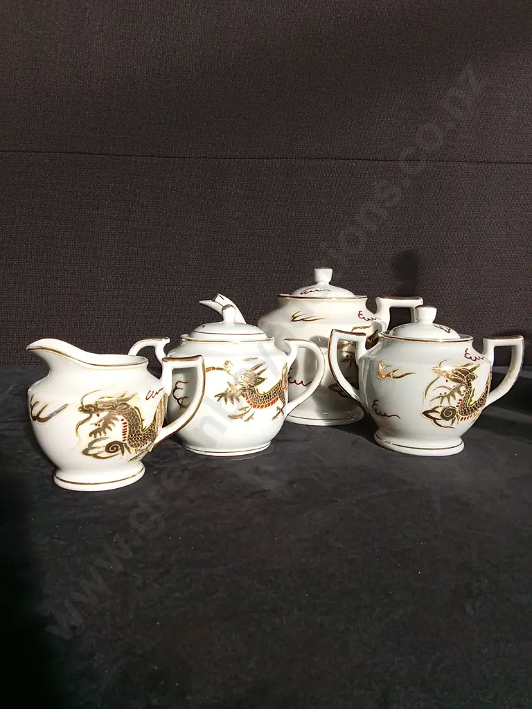 4 PIECE DRAGON TEA SET Image 1++