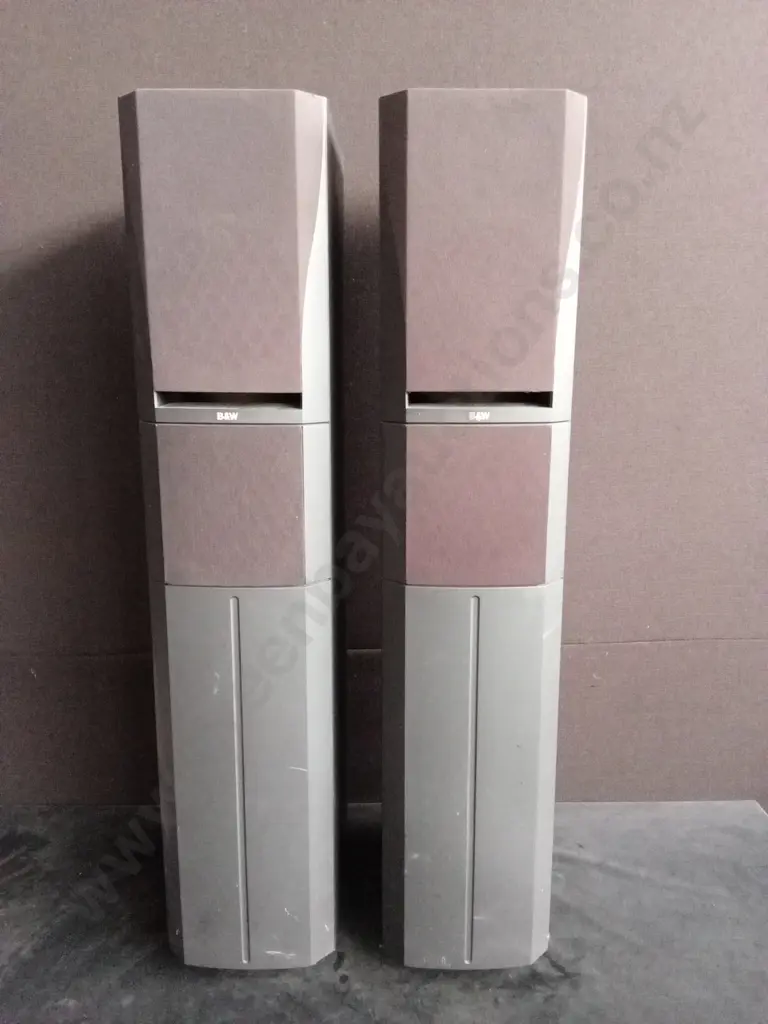 PAIR OF B&W DM 308 MODEL FLOOR SPEAKERS, 106CM TALL Image 1++