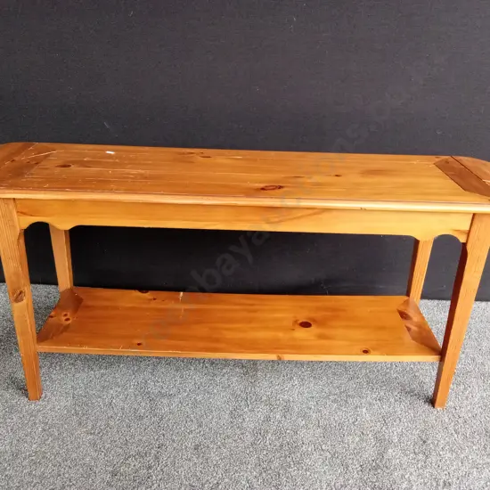 WOODEN TABLE WITH FOLDABLE ENDS L1.46M H63CM D40CM
