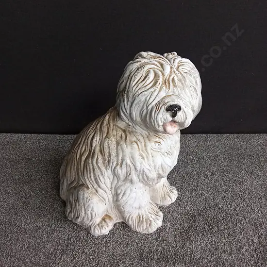 GLAZED TERRACOTTA DOG ORNAMENT H47CM