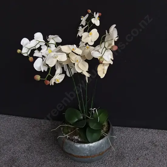 LARGE POTTED ARTIFICIAL ORCHID PLANT