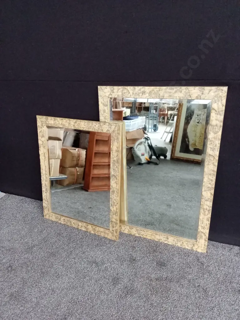 2 MATCHING FRAMED MIRRORS Image 1++