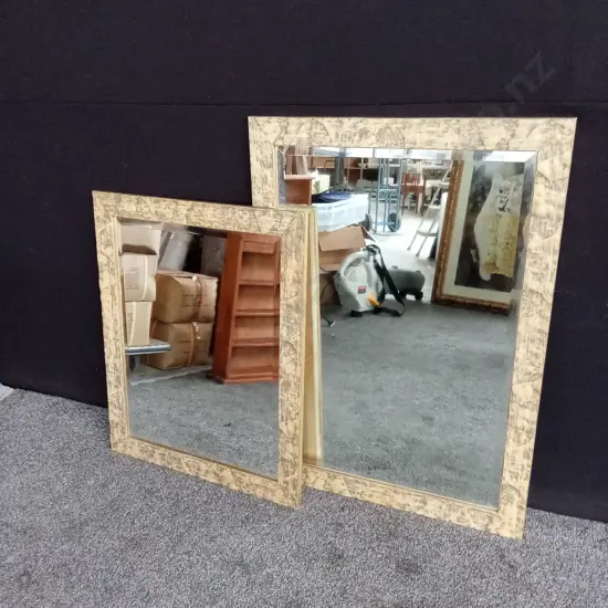 2 MATCHING FRAMED MIRRORS
