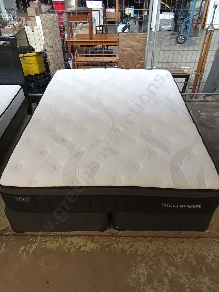 BRAND NEW QUEEN BED WITH SLEEPMAX PP PRO MEDIUM  MATTRESS Image 1++