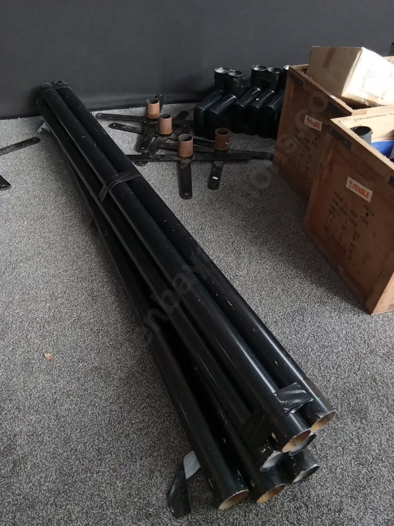LOT OF STREET LAMPS, 8 SINGLES (OR 4 DOUBLES),  H 2.5 M Image 1++