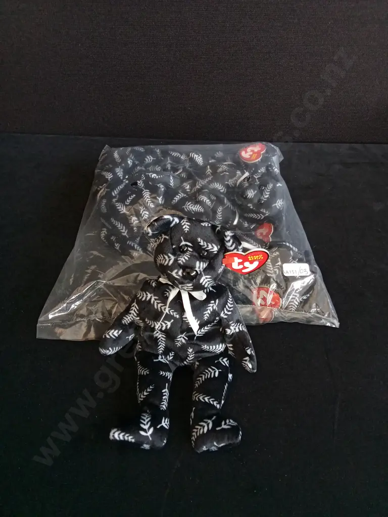 BRAND NEW BAG OF 6 TY BEANIE BABIES "SILVER" Image 1++