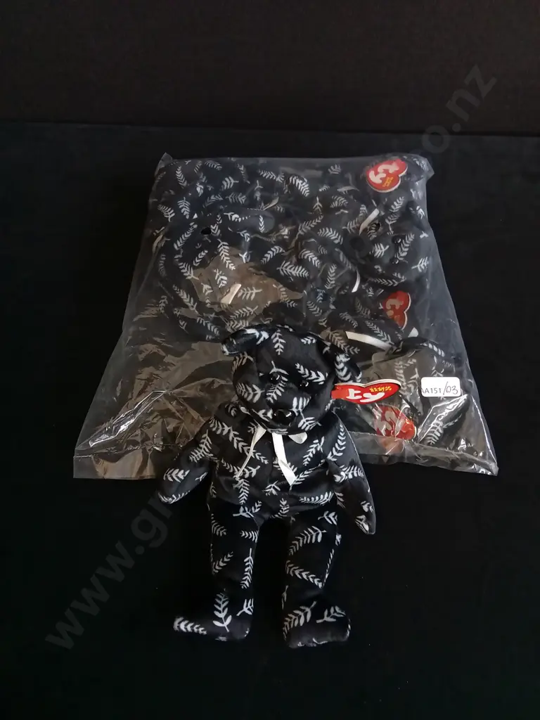 BRAND NEW BAG OF 6 TY BEANIE BABIES "SILVER" Image 1++