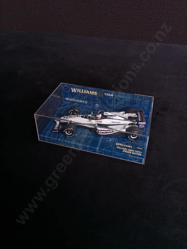 1:43 SCALE MINICHAMPS DIE CAST WILLIAMS BMW FW22 FORMULA 1 MODEL Image 1++