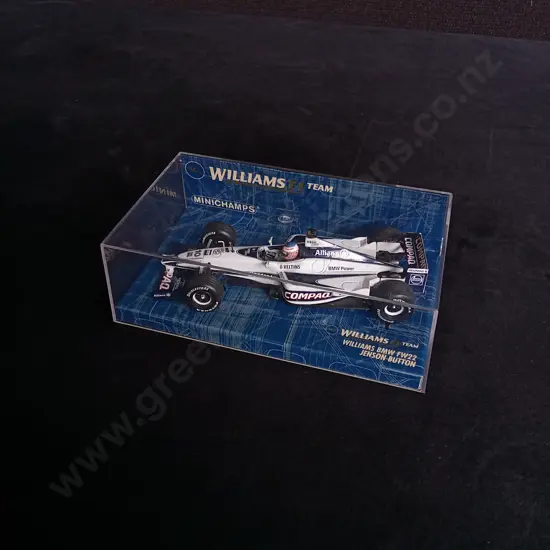 1:43 SCALE MINICHAMPS DIE CAST WILLIAMS BMW FW22 FORMULA 1 MODEL