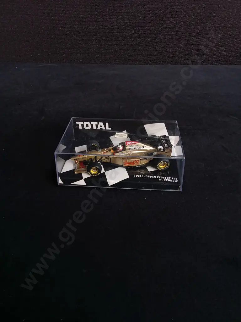 1:43 SCALE MINICHAMPS DIE CAST TOTAL JORDAN PEUGEOT 196 FORMULA 1 MODEL Image 1++