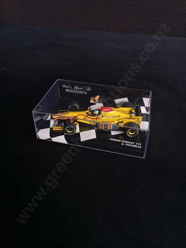 1:43 SCALE MINICHAMPS DIE CAST JORDAN PEUGEOT 197 FORMULA 1 MODEL Image 1++
