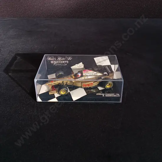 1:43 SCALE MINICHAMPS DIE CAST JORDAN PEUGEOT 196 FORMULA 1 MODEL