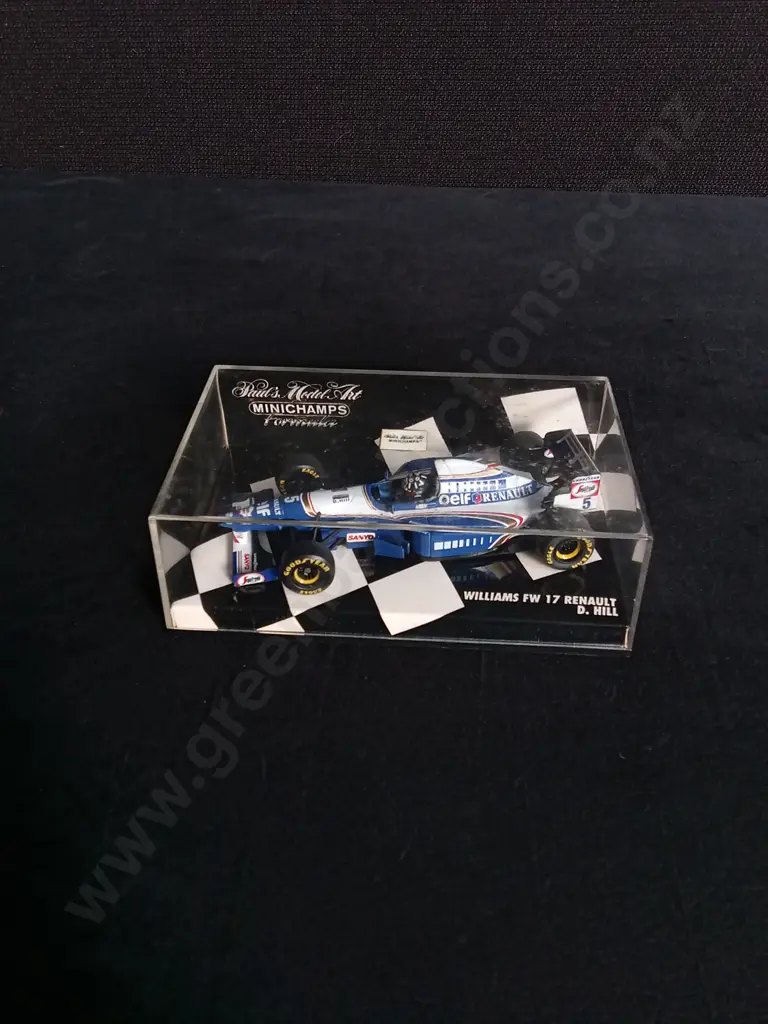 1:43 SCALE MINICHAMPS DIE CAST WILLIAMS FW 17 RENAULT FORMULA 1 MODEL Image 1++