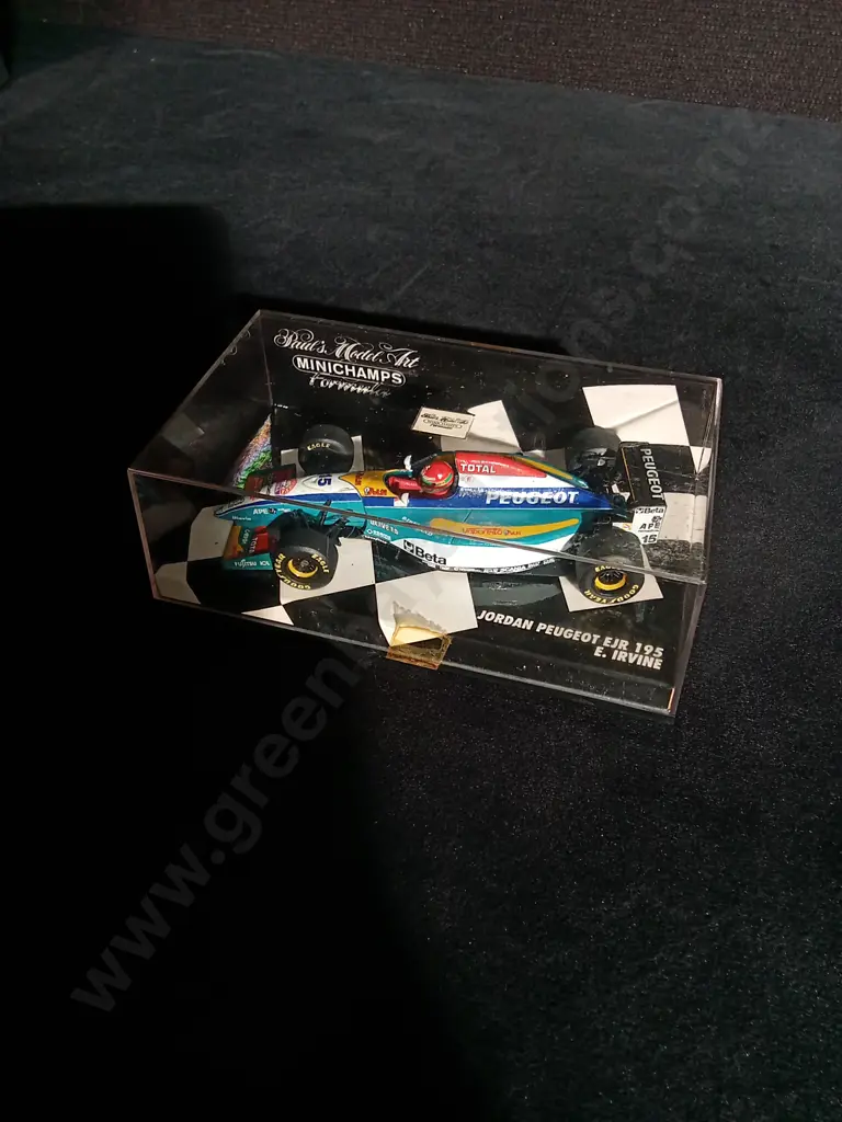 1:43 SCALE MINICHAMPS DIE CAST JORDAN PEUGEOT EJR 195 FORMULA 1 MODEL Image 1++