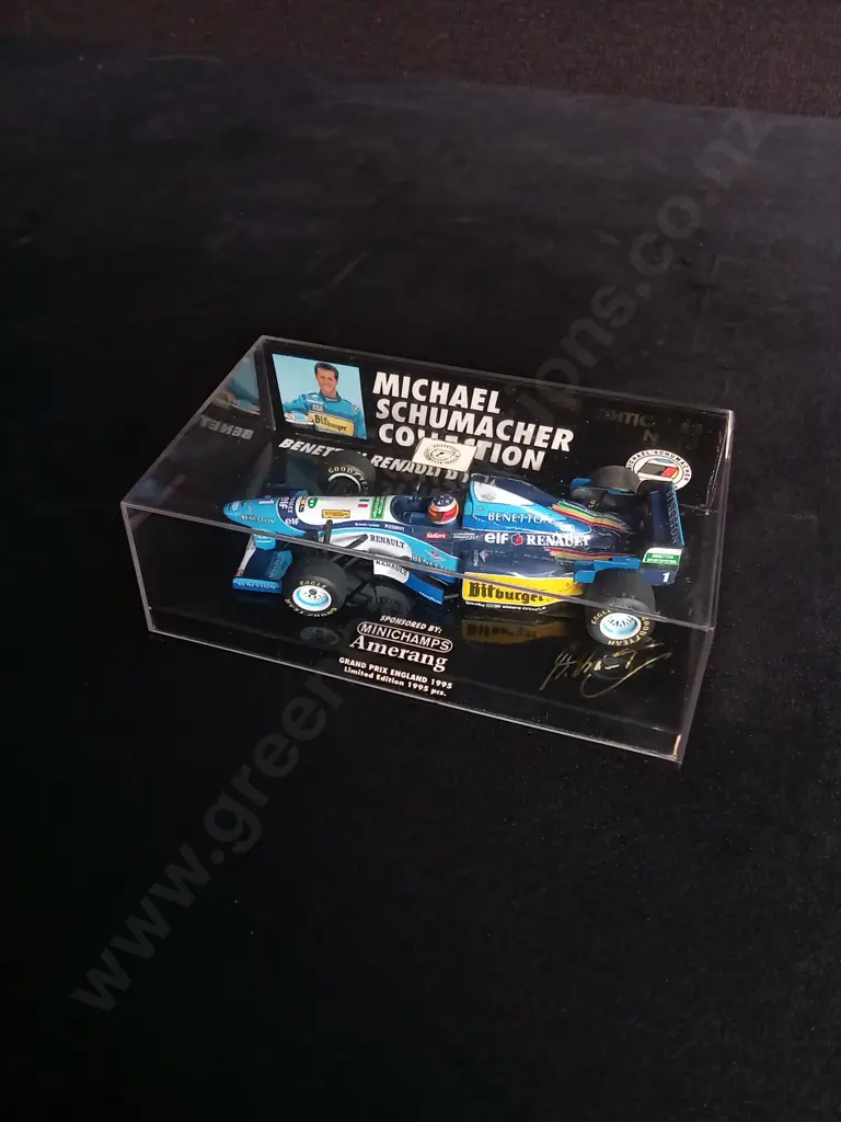 1:43 SCALE MINICHAMPS DIE CAST BENETTON RENAULT B 195 FORMULA 1 MODEL Image 1++
