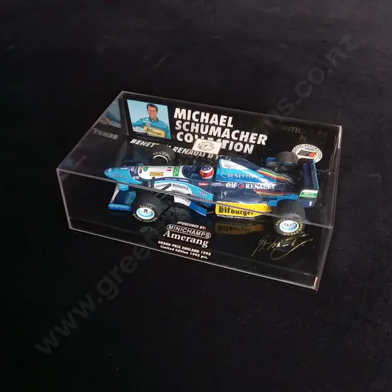 1:43 SCALE MINICHAMPS DIE CAST BENETTON RENAULT B 195 FORMULA 1 MODEL