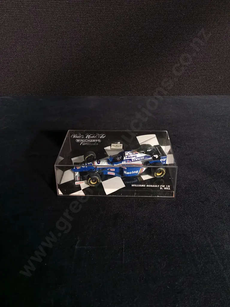 1:43 SCALE MINICHAMPS DIE CAST WILLIAMS RENAULT FW 18 FORMULA 1 MODEL Image 1++