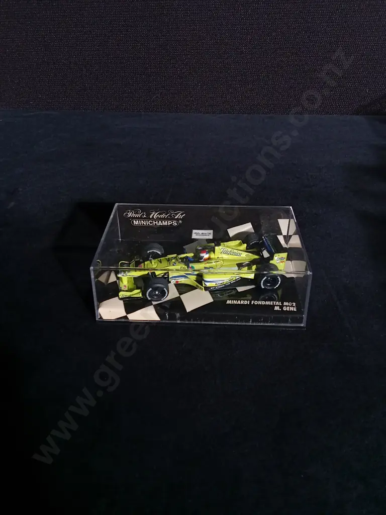 1:43 SCALE MINICHAMPS DIE CAST MINARDI FONDMETAL M02 FORMULA 1 MODEL Image 1++