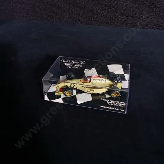 1:43 SCALE MINICHAMPS DIE CAST JORDAN PEUGEOT 1996 FORMULA 1 MODEL