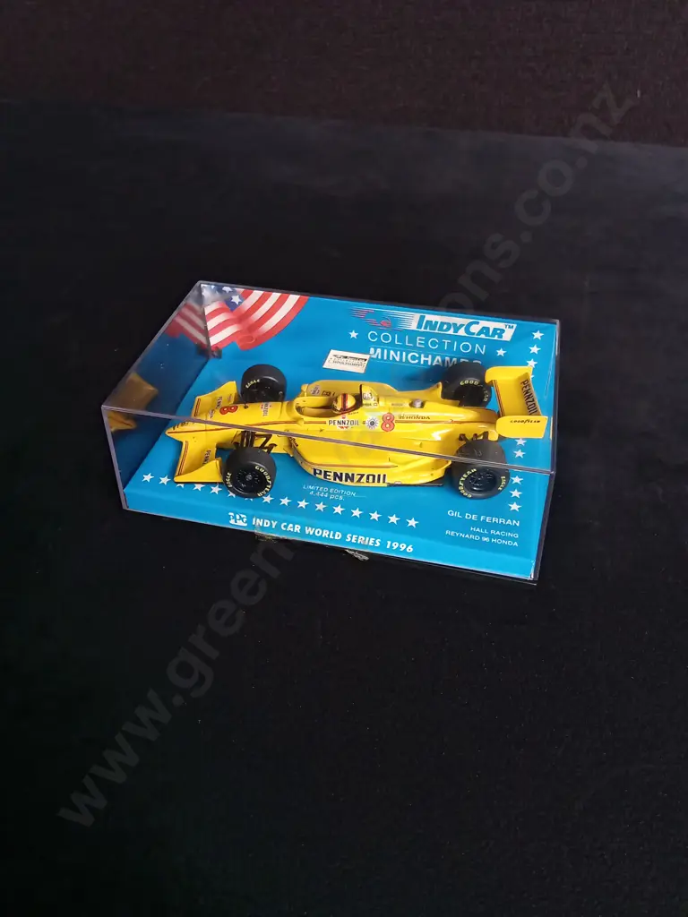 1:43 SCALE MINICHAMPS DIE CAST 1996 PENNZOIL REYNARD HONDA INDY FORMULA 1 MODEL Image 1++