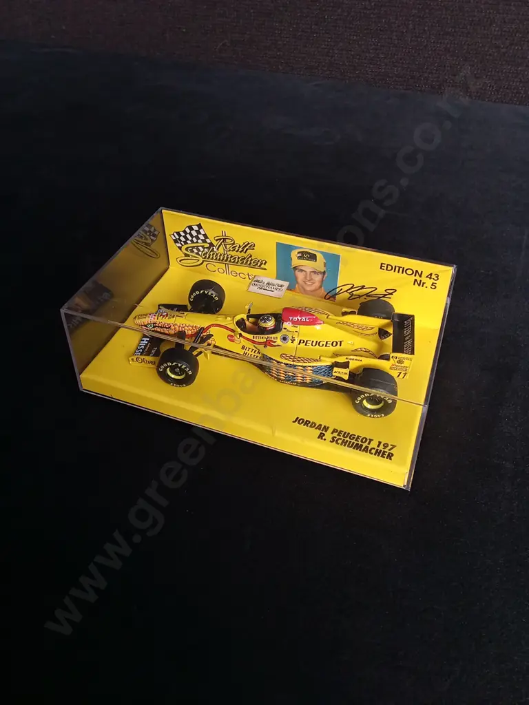1:43 SCALE MINICHAMPS DIE CAST JORDAN PEUGEOT 197 FORMULA 1 MODEL Image 1++