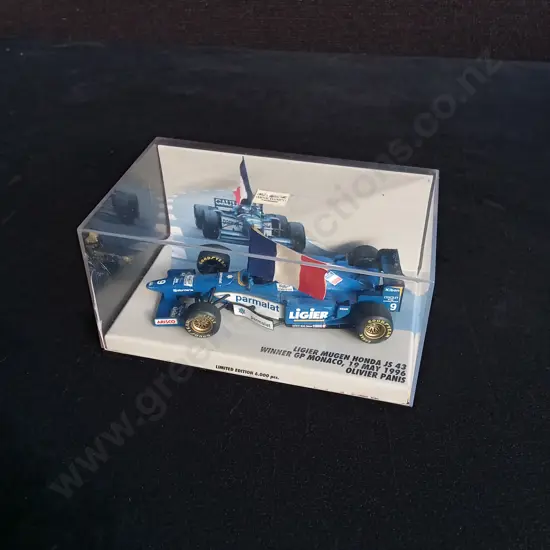 1:43 SCALE MINICHAMPS DIE CAST LIGIER MUGEN HONDA JS 43 FORMULA 1 MODEL