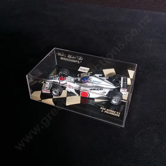 1:43 SCALE MINICHAMPS DIE CAST BAR HONDA 02 FORMULA 1 MODEL
