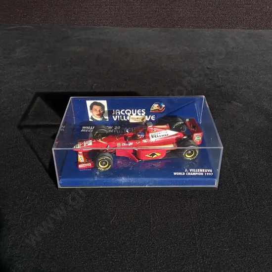 1:43 SCALE MINICHAMPS DIE CAST J. VILLENEUVE FORMULA 1 MODEL