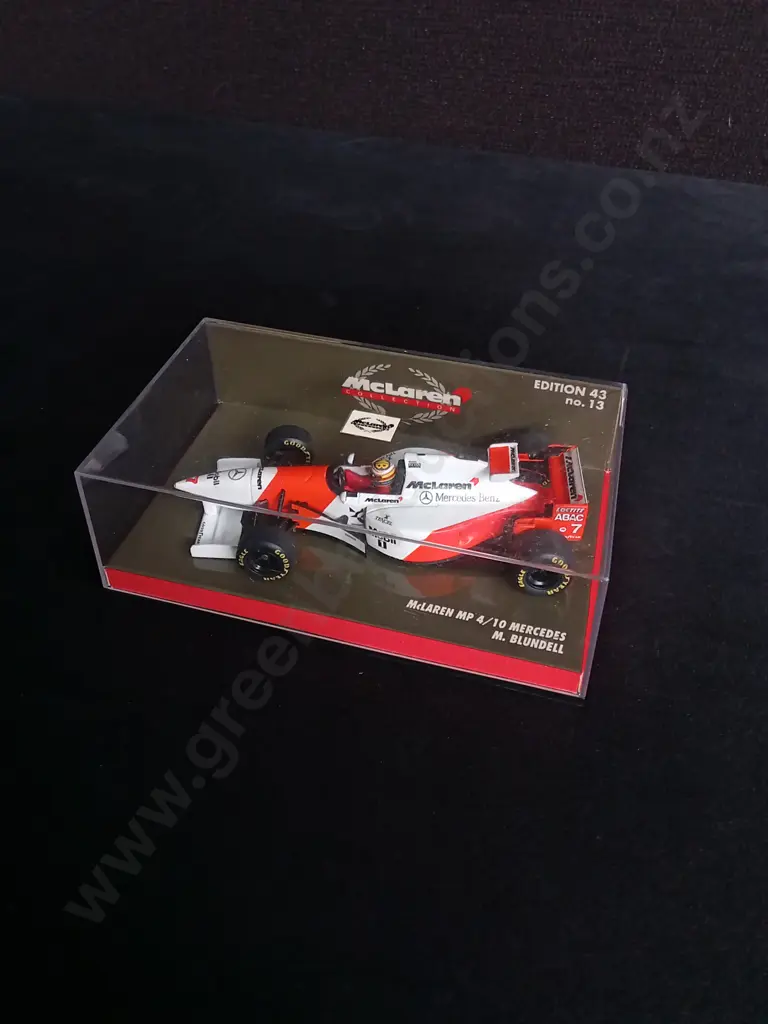 1:43 SCALE MINICHAMPS DIE CAST MCLAREN MP 4/10 MERCEDES FORMULA 1 MODEL Image 1++