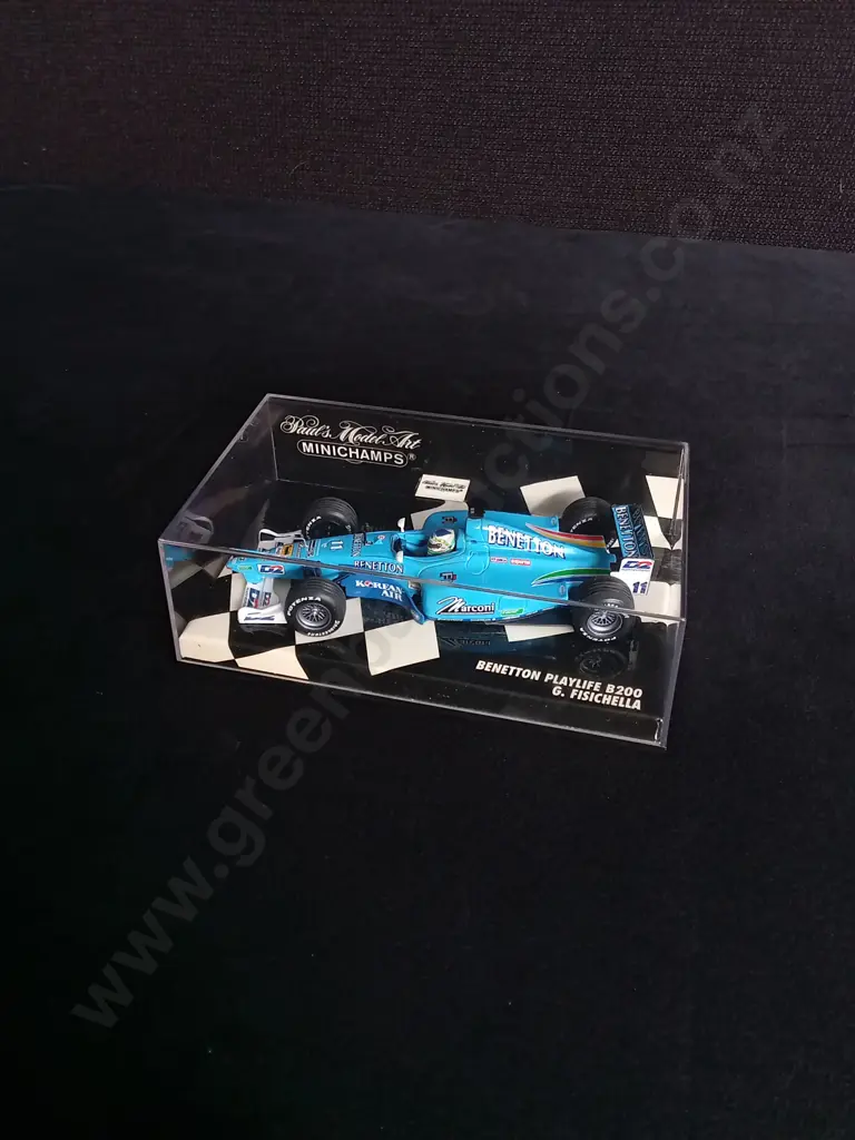 1:43 SCALE MINICHAMPS DIE CAST BENETTON PLAYLIFE B200 FORMULA 1 MODEL Image 1++