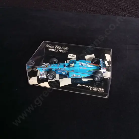 1:43 SCALE MINICHAMPS DIE CAST BENETTON PLAYLIFE B200 FORMULA 1 MODEL