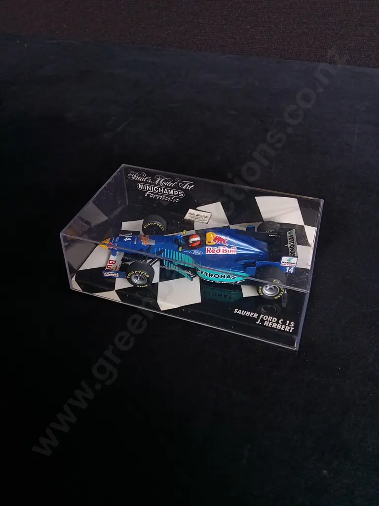 1:43 SCALE MINICHAMPS DIE CAST SAUBER FORD C15 FORMULA 1 MODEL Image 1++