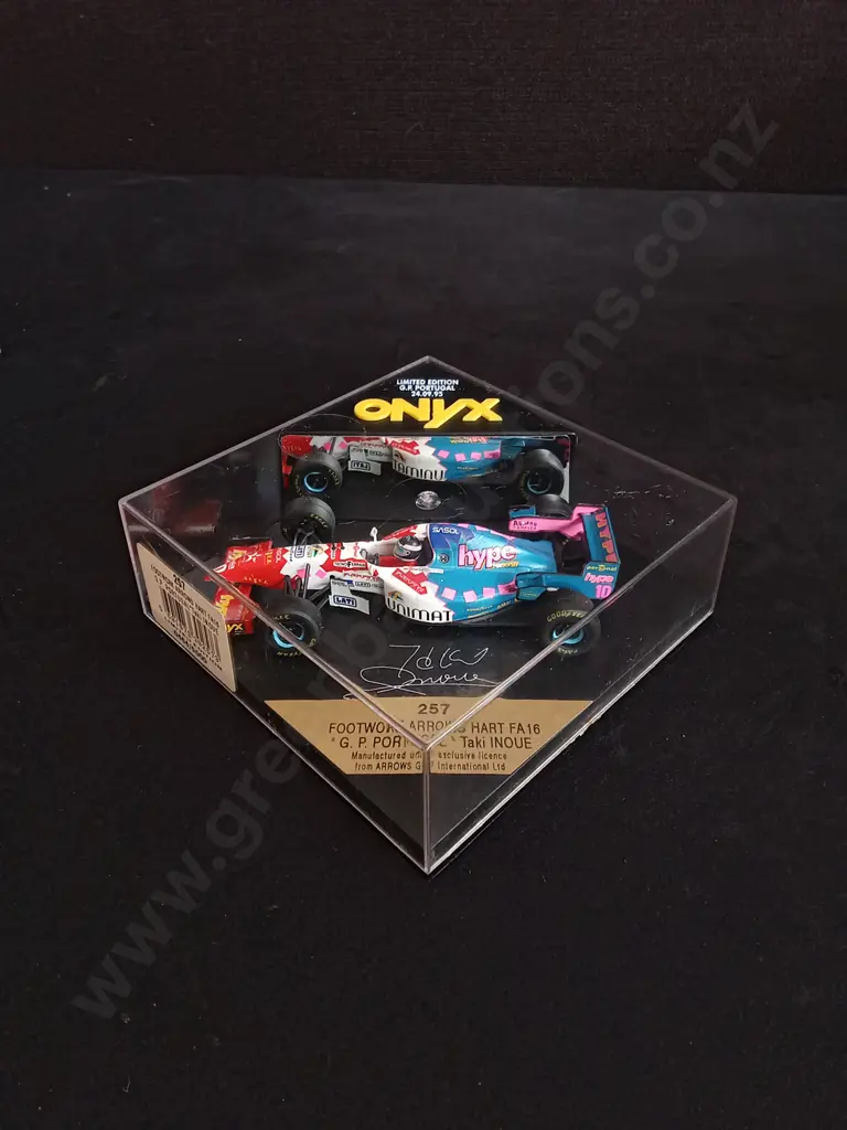 1:43 SCALE ONYX DIE CAST FOOTWORK ARROWS HART FA 16 MODEL Image 1++