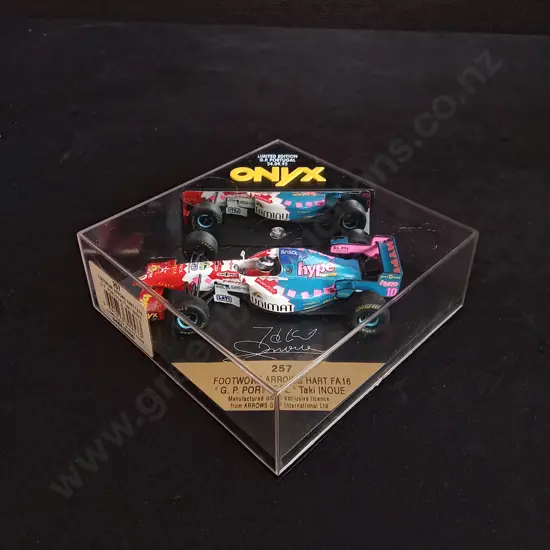 1:43 SCALE ONYX DIE CAST FOOTWORK ARROWS HART FA 16 MODEL